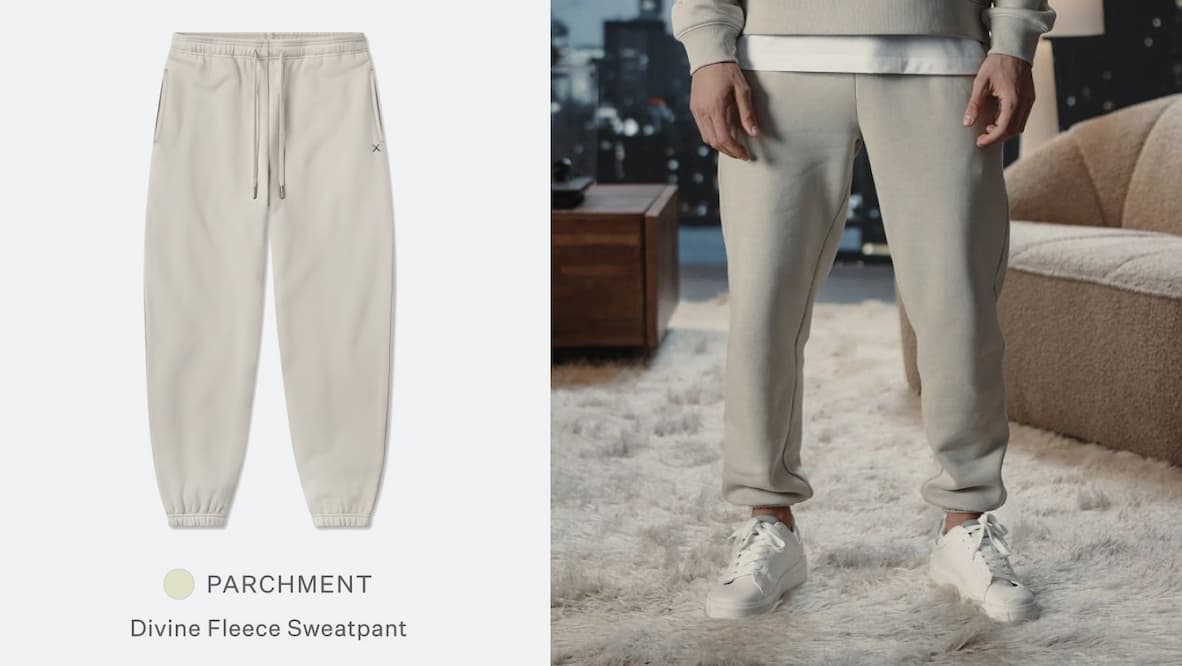 Divine Fleece Sweatpant - Parchment