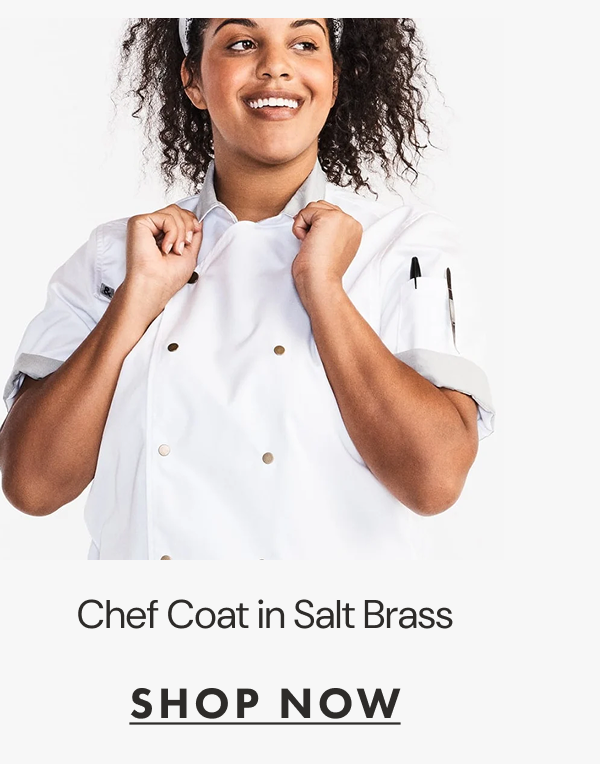 Chef Coat in Salt Brass