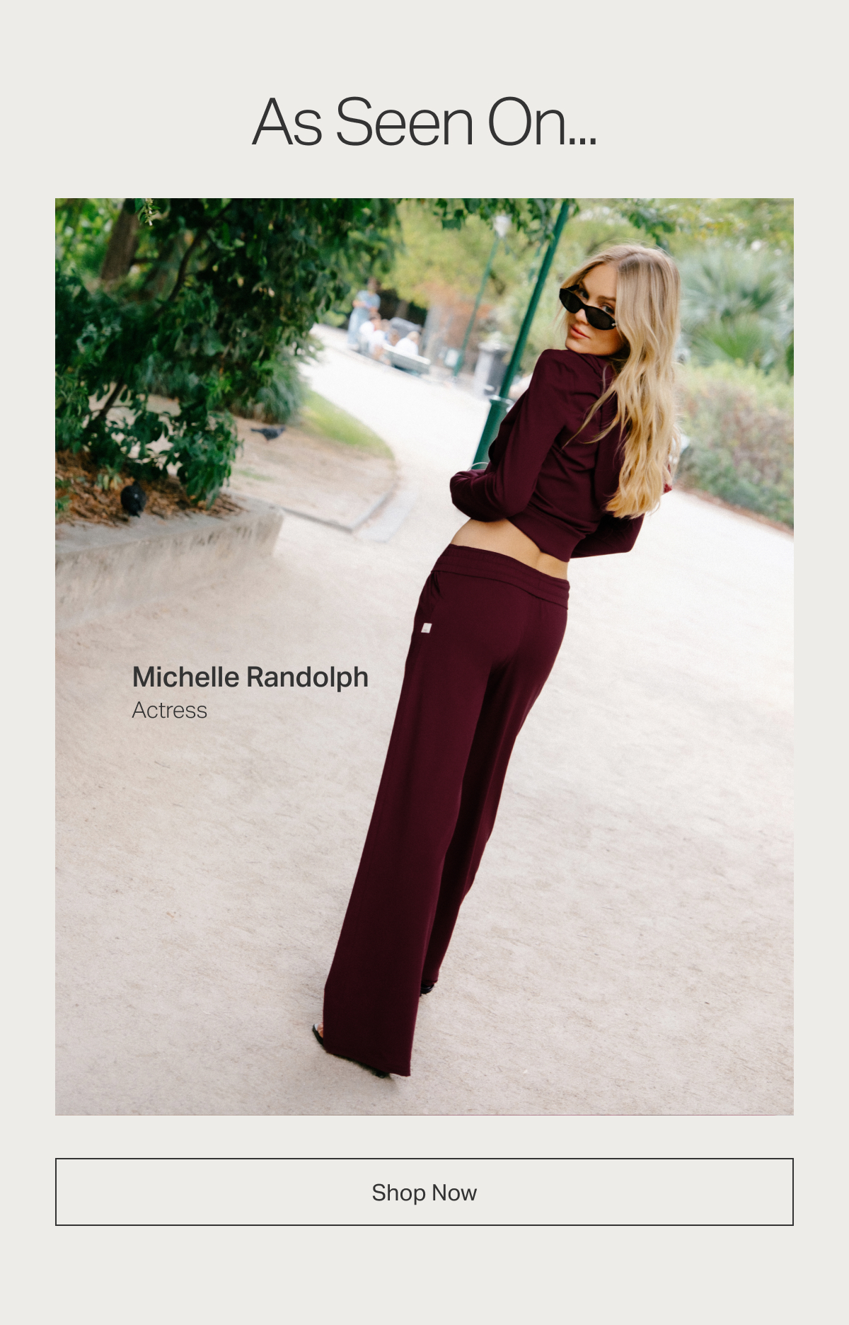 As Seen On: Michelle Randolph