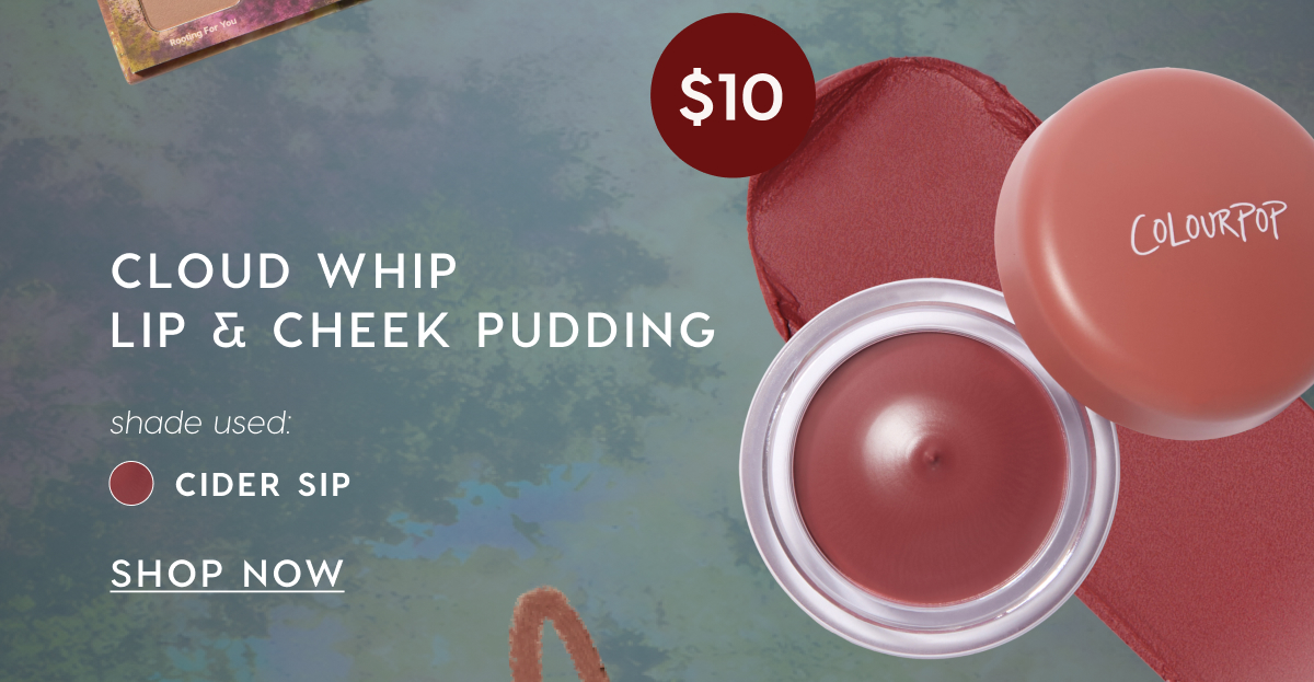 Cloud Whip Lip & Cheek Pudding. Shade used: Cider Sip. Shop Now