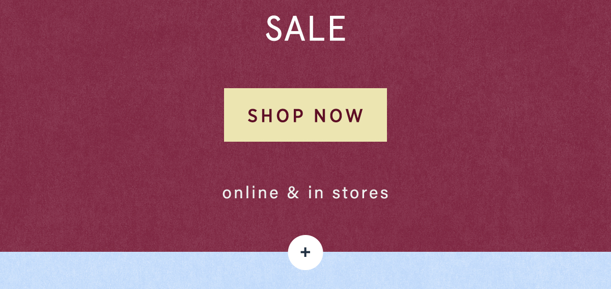 sale, shop now, online and in stores