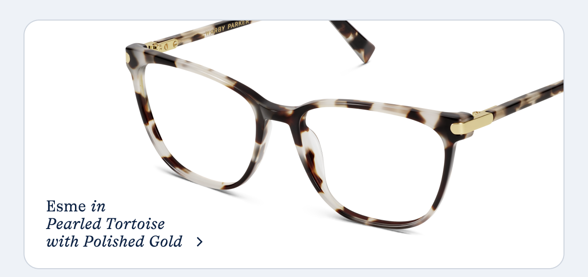 Esme in Pearled Tortoise with Polished Gold