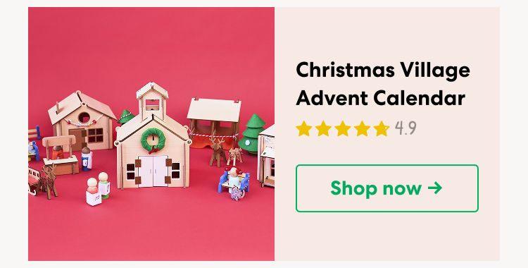 Christmas Village Advent Calendar. Create a festive winter village and embrace Christmas nostalgia. Shop now.