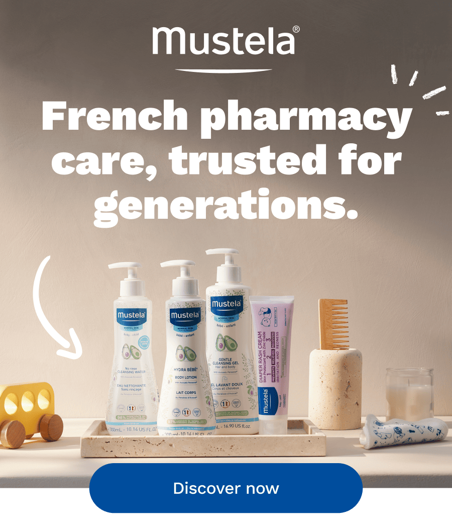 Mustela Logo | French pharmacy care, trusted for generations. | Discover now