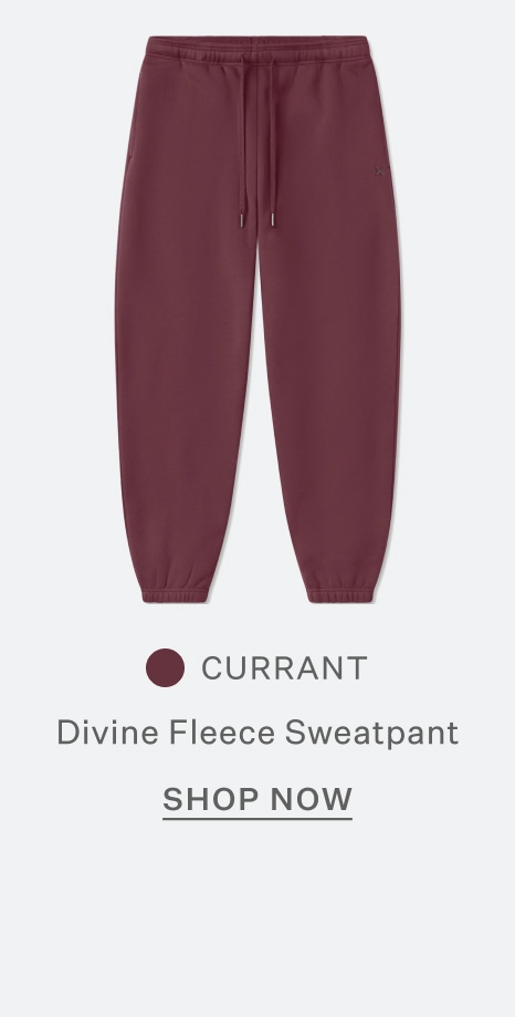 Divine Fleece Sweatpant - Currant