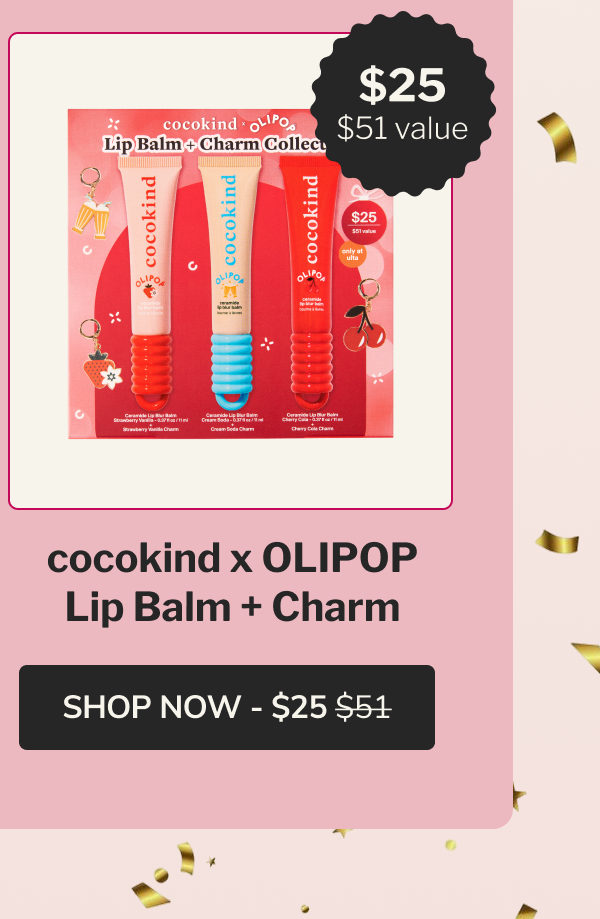 $25 = $51 value | cocokind x Olipop Lip Balm+ Charm | Shop Now - $25