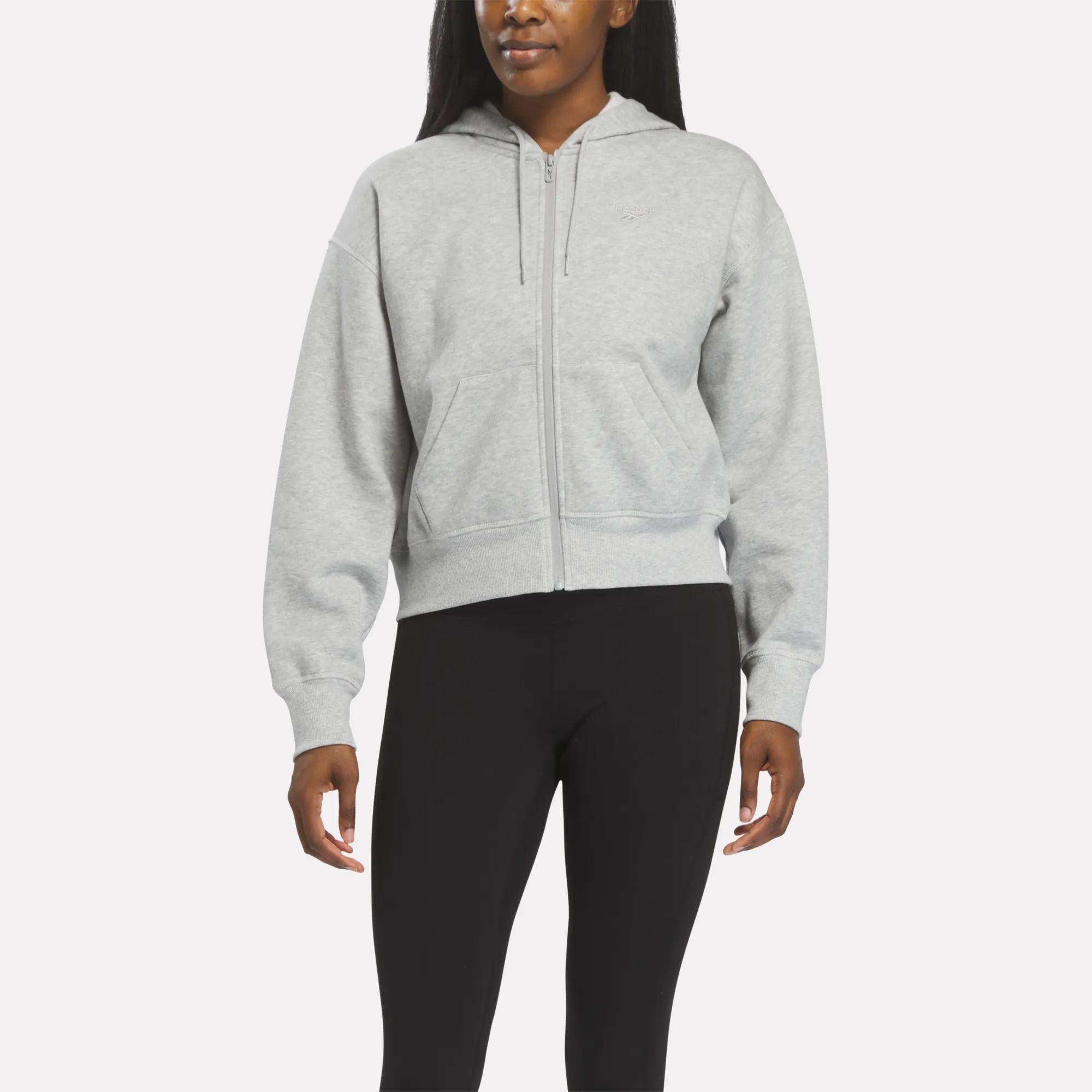 Image of Women's Cropped Full-Zip Hoodie