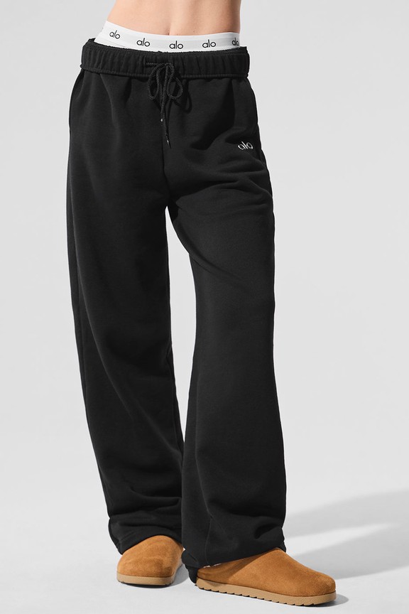 Accolade Straight Leg Sweatpant - Black - Black / XL