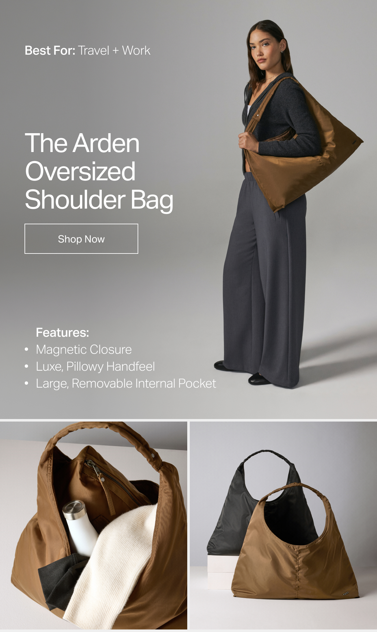 The Arden Oversized Shoulder Bag