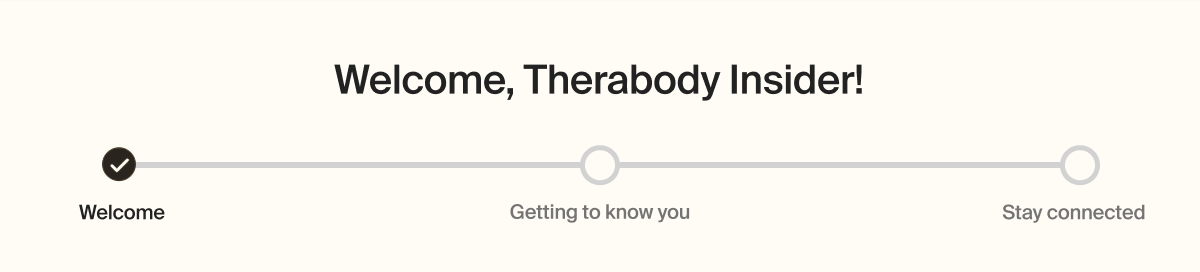 Welcome, Therabody Insider! | Welcome