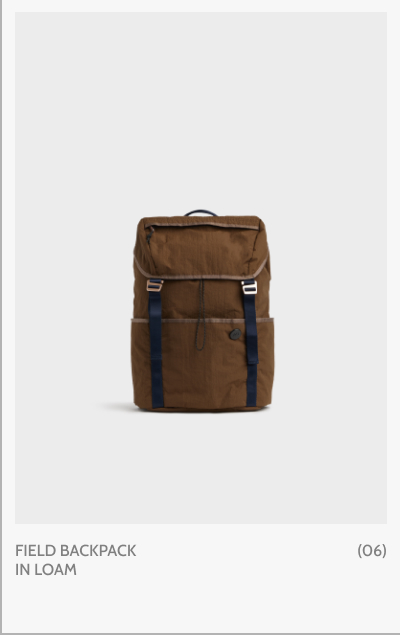 Field Backpack in Loam. (06)