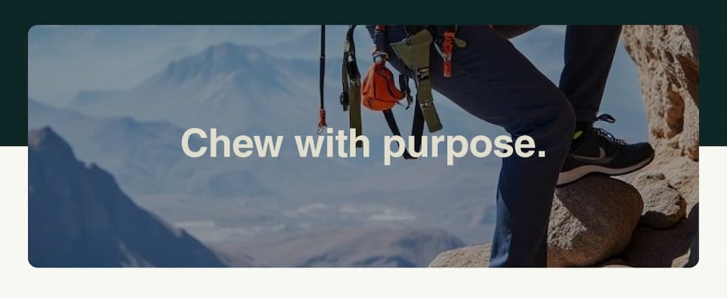 Chew with purpose
