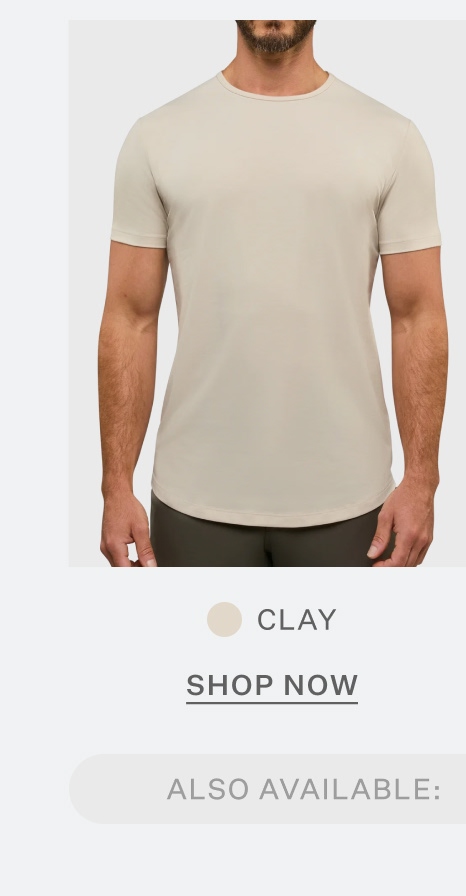 AO Curve-Hem Tee in Clay