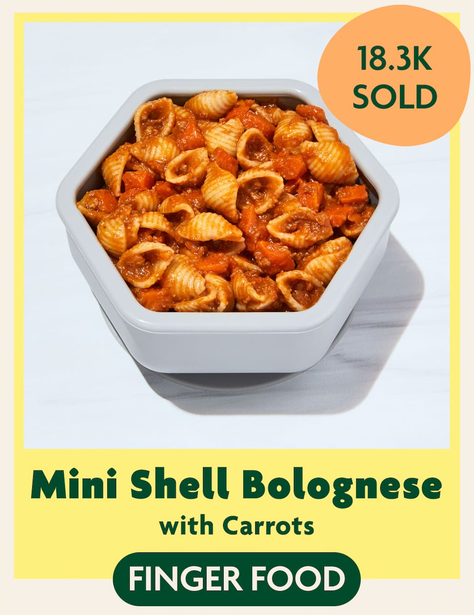 Mini Shell Bolognese Finger Food