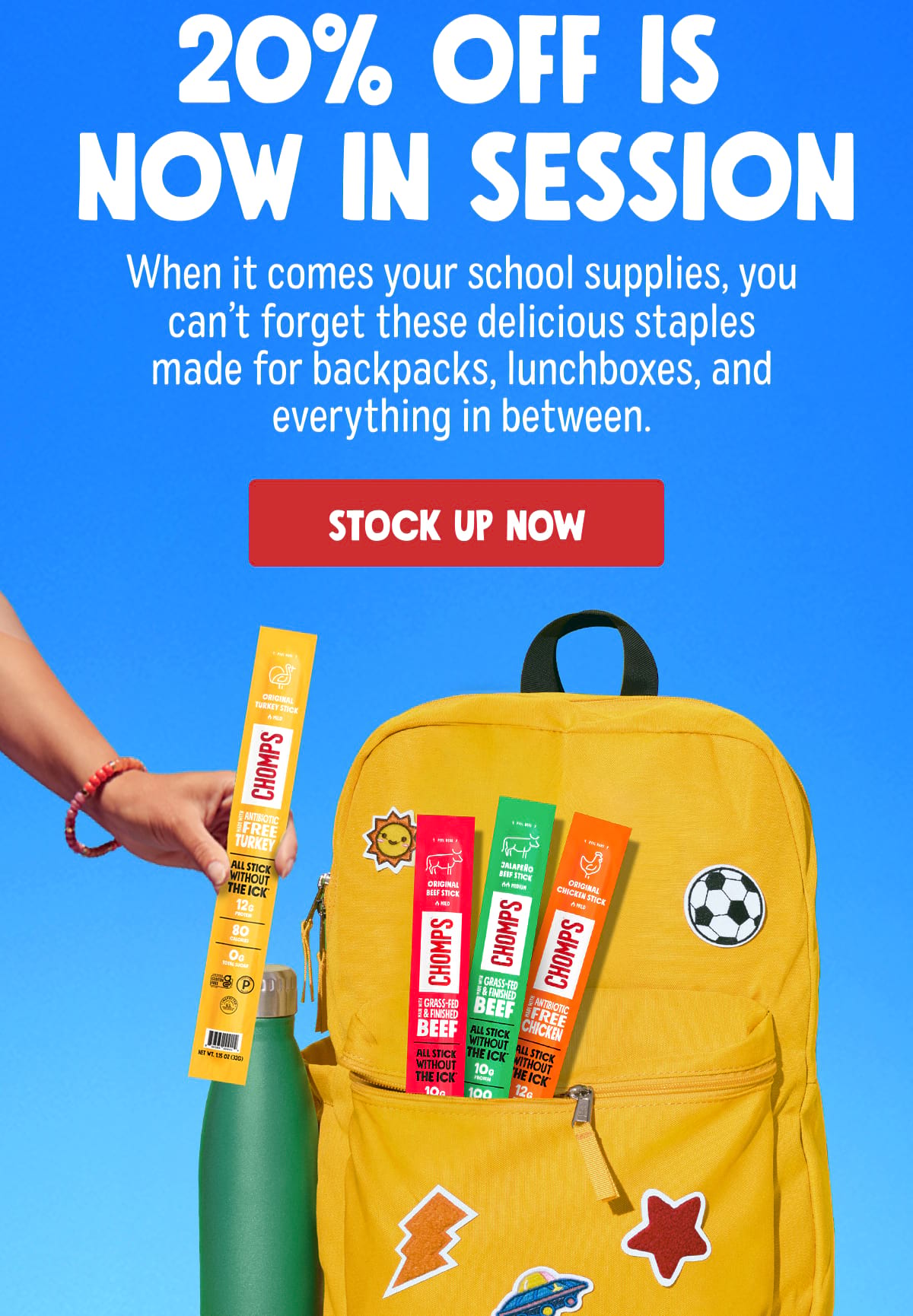 20% OFF IS NOW IN SESSION. When it comes your school supplies, you can&rsquo;t forget these delicious staples made for backpacks, lunchboxes, and everything in between. | Stock up now