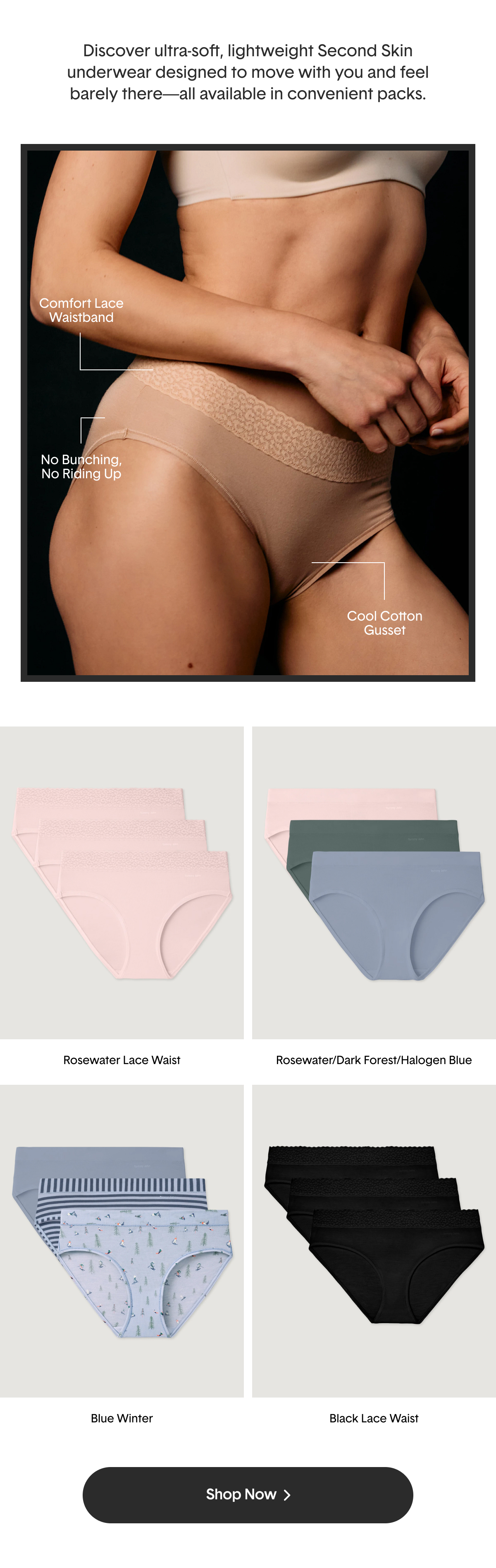 Shop Women's Underwear Packs >