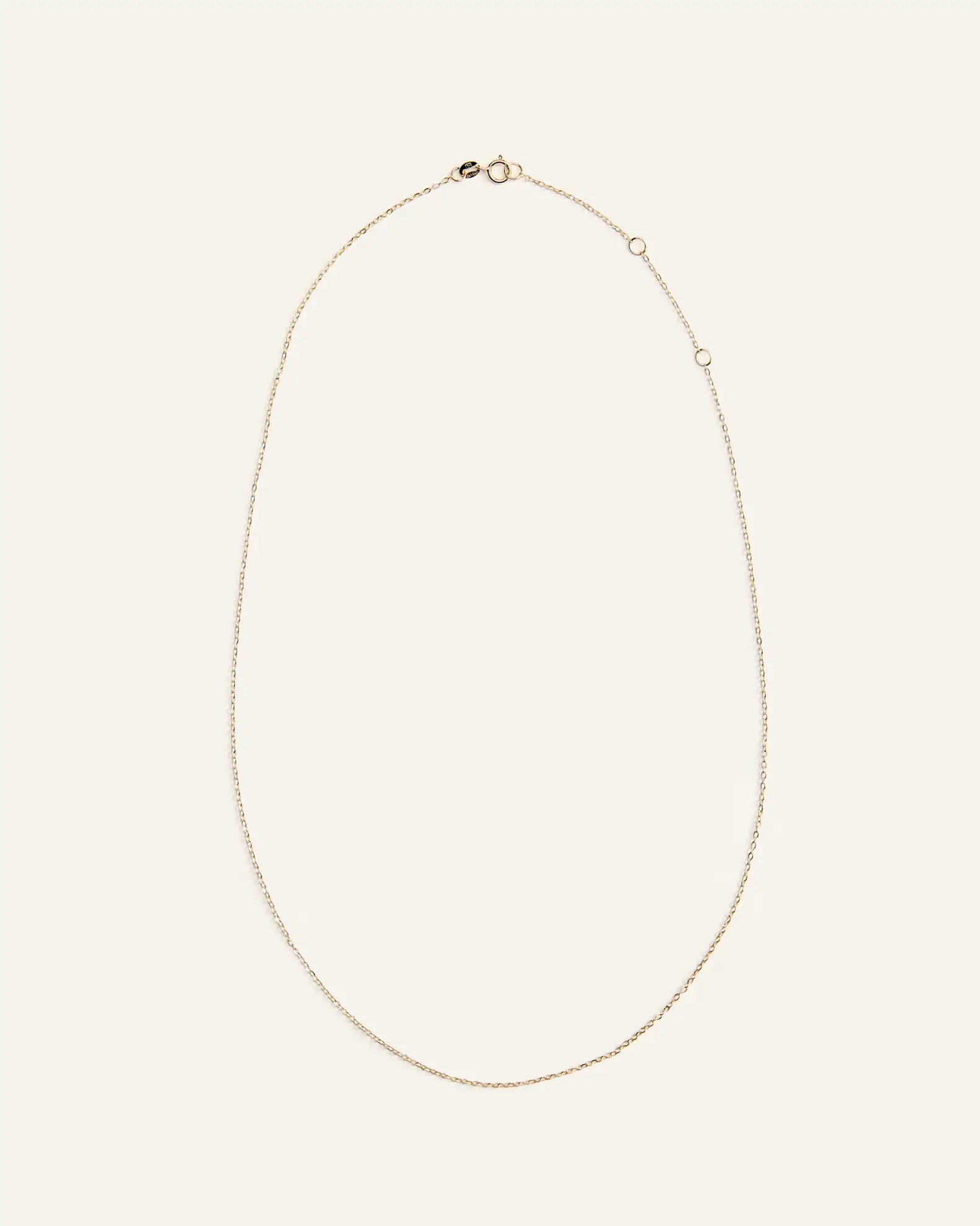 10K Gold Delicate Cable Chain Necklace