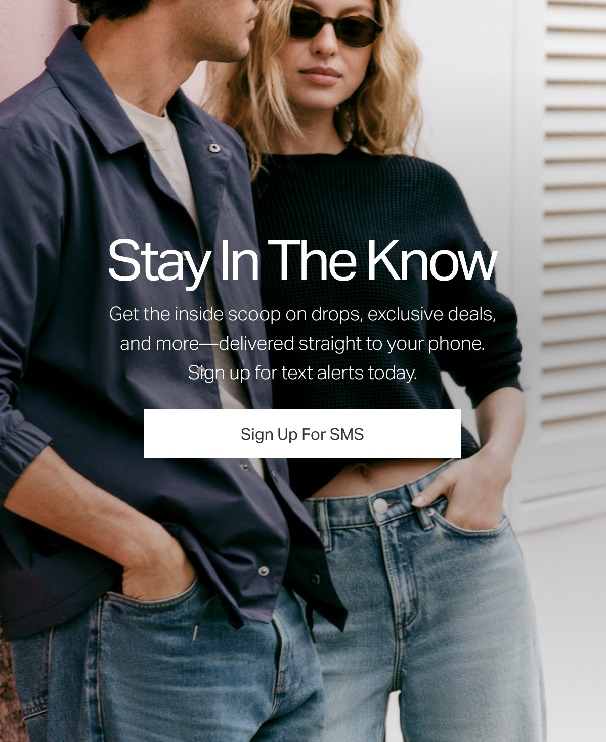 Stay In The Know. Sign up for text alerts today.