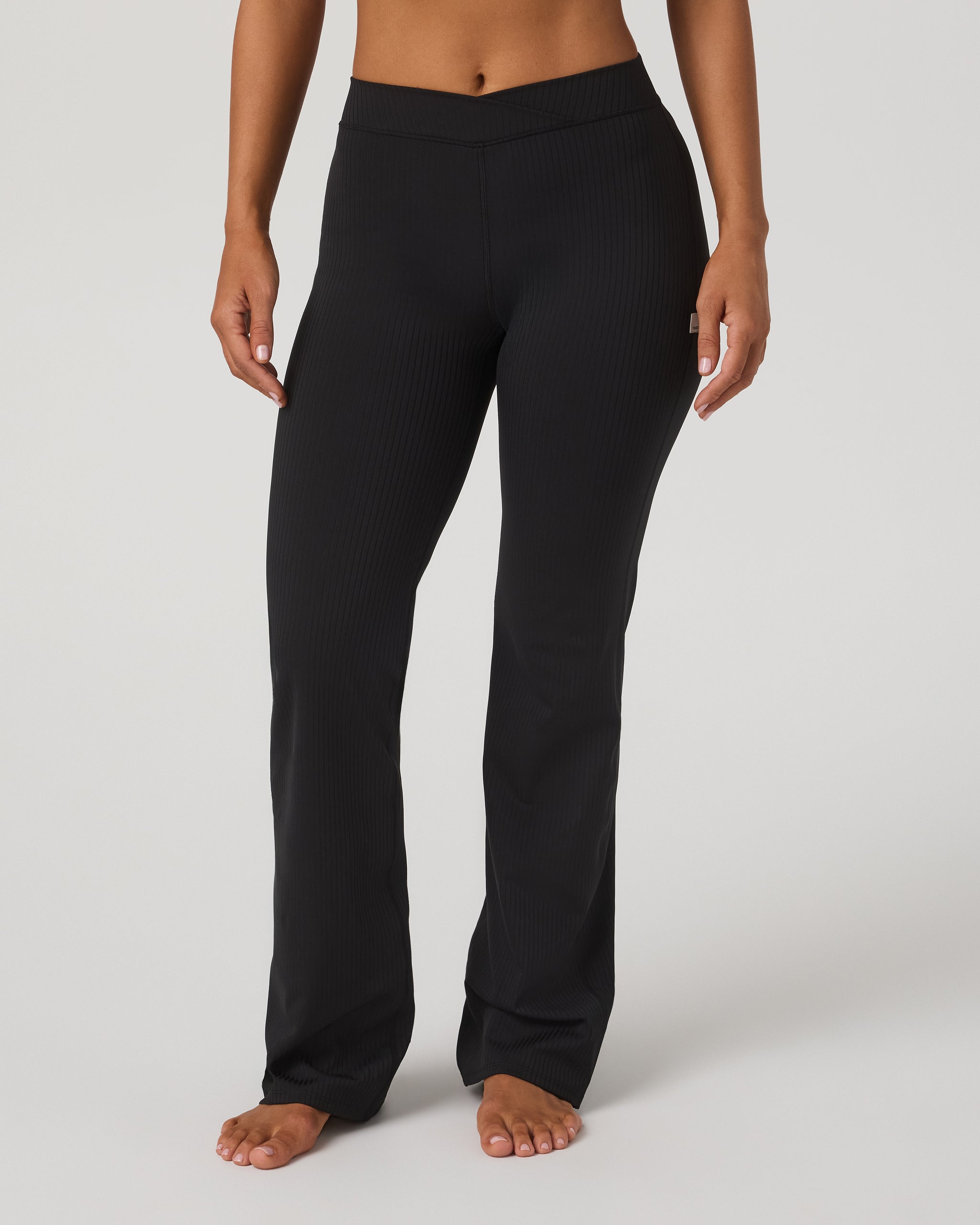Image of Vuori Inversion Rib Slim Flare | Black