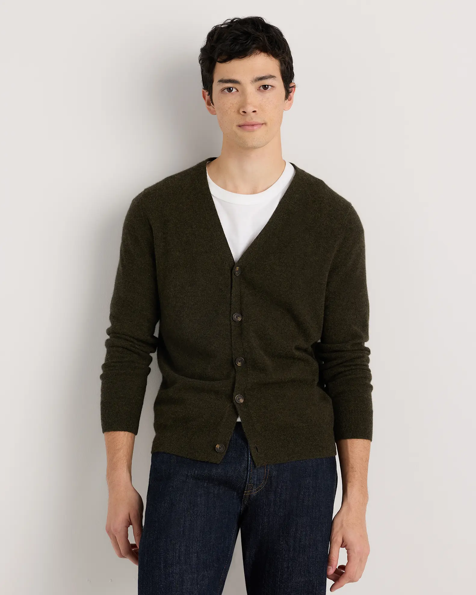 Mongolian Cashmere Cardigan Sweater