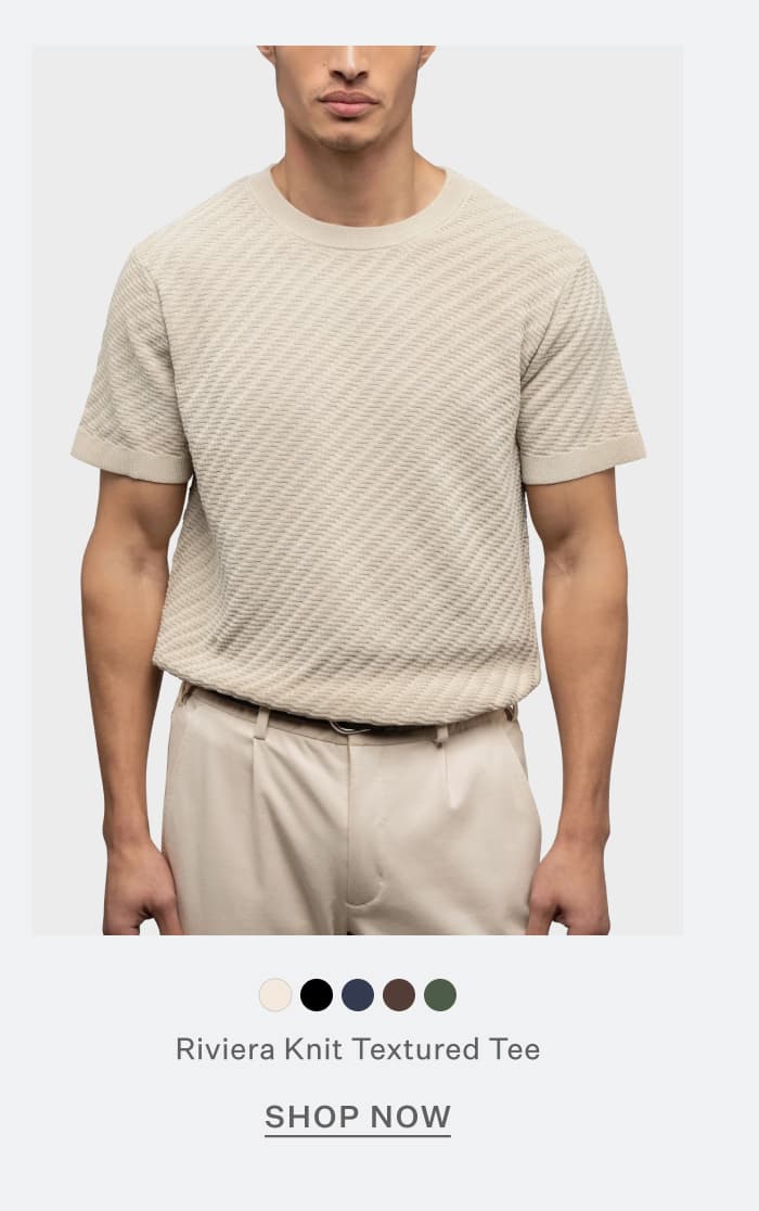 Shop Riviera Knit Textured Tee