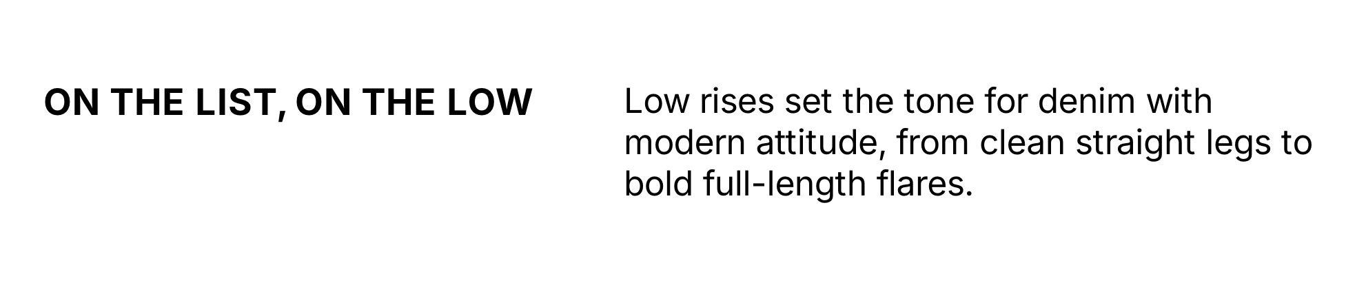 Shop Low Rise