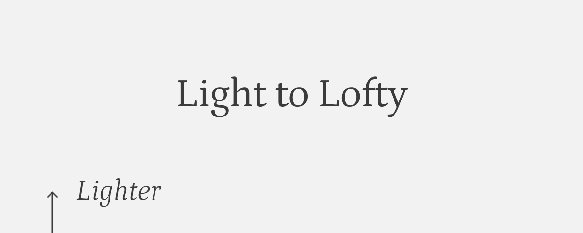 light to lofty