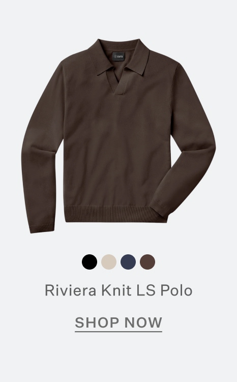 Riviera Knit Long Sleeve Polo