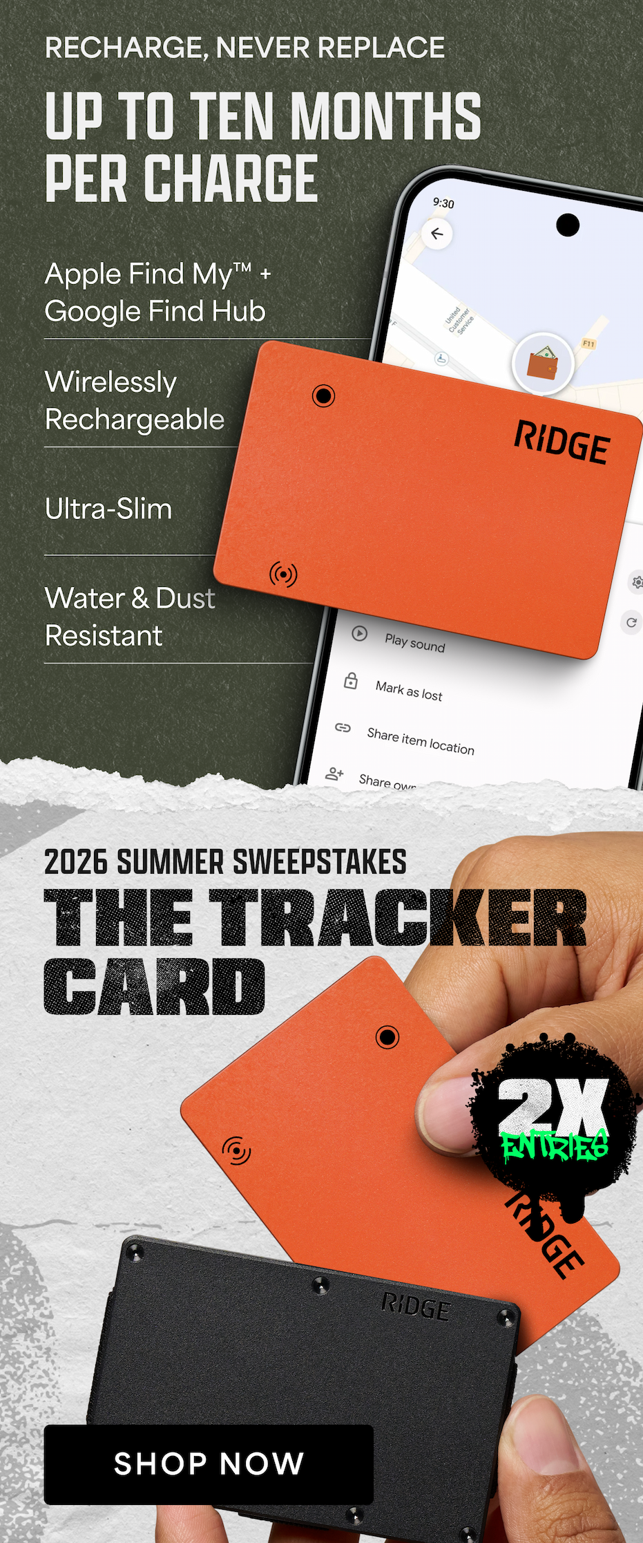 Shop New Tracker Cards | 2x Sweeps Entries