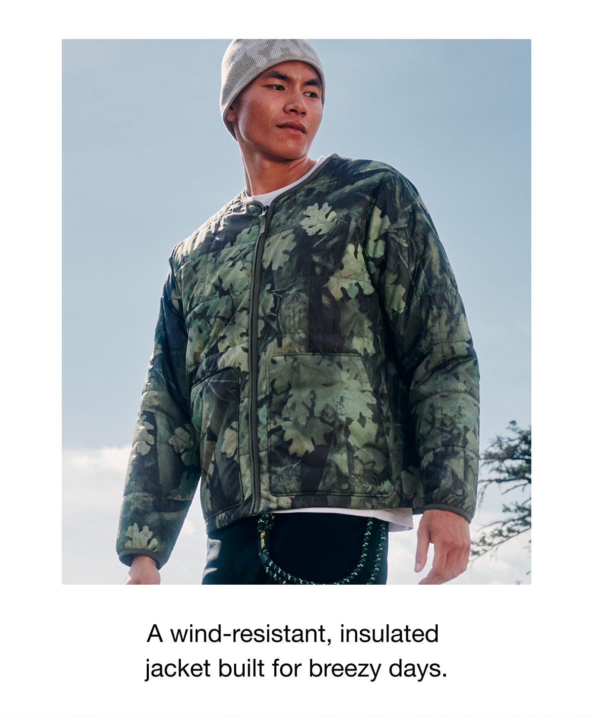 A wind-resistant, insulated jacket built for breezy days.