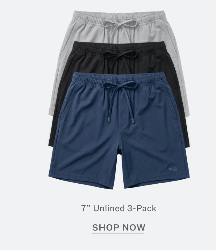 7" Unlined 3-Pack