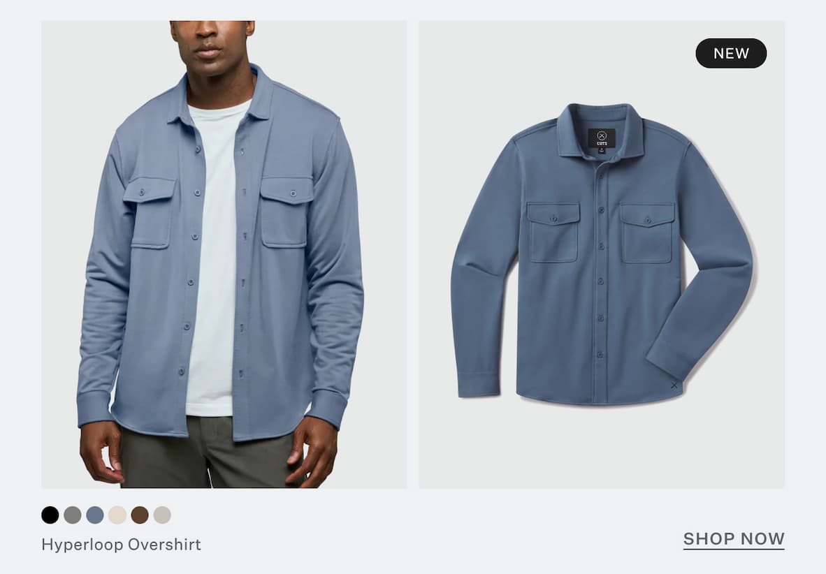 Hyperloop Overshirt - Cadet Blue