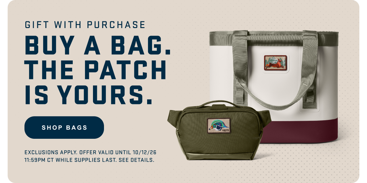 Buy A Bag. The Patch Is Yours.