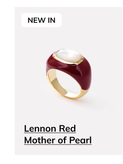 Lennon Red Mother of Pearl