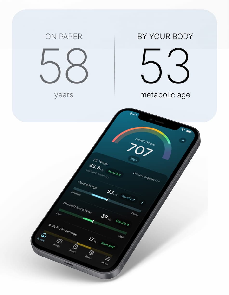 Our product gives me deeper insight into my body composition, helping me track key health metrics beyond what the scale shows.