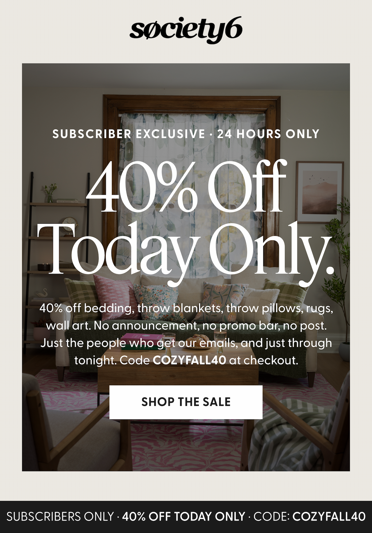 40% Off Today Only.