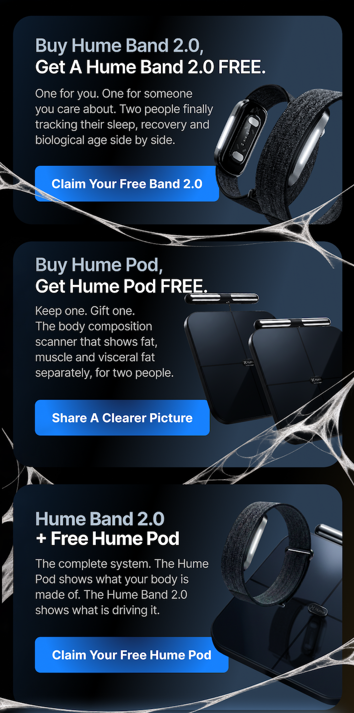 One for you and one for someone you care about, so you can track sleep, recovery, and body composition together.