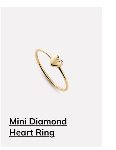 Mini Diamond Heart Ring