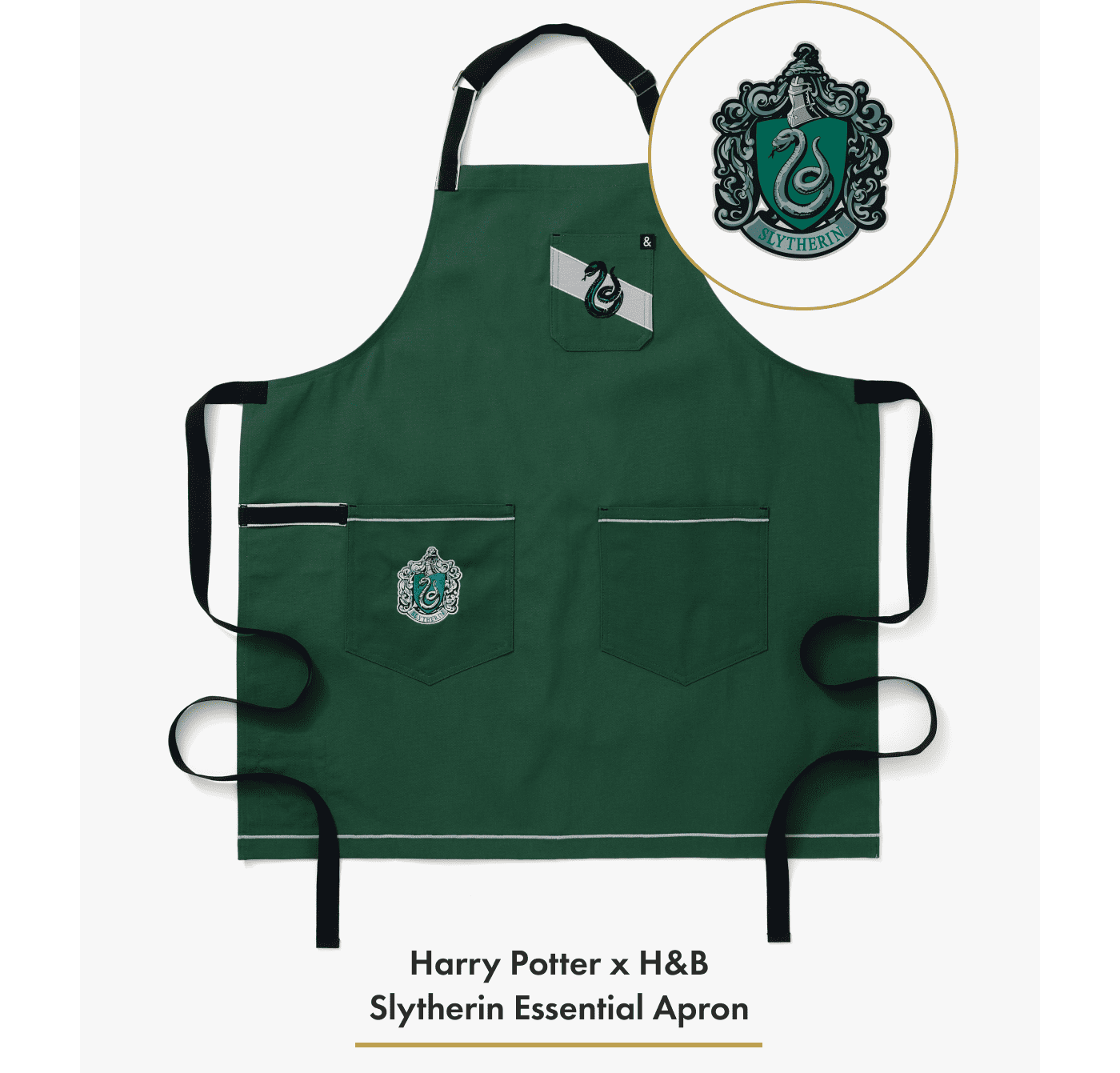 Harry Potter x H&B Slytherin Essential Apron