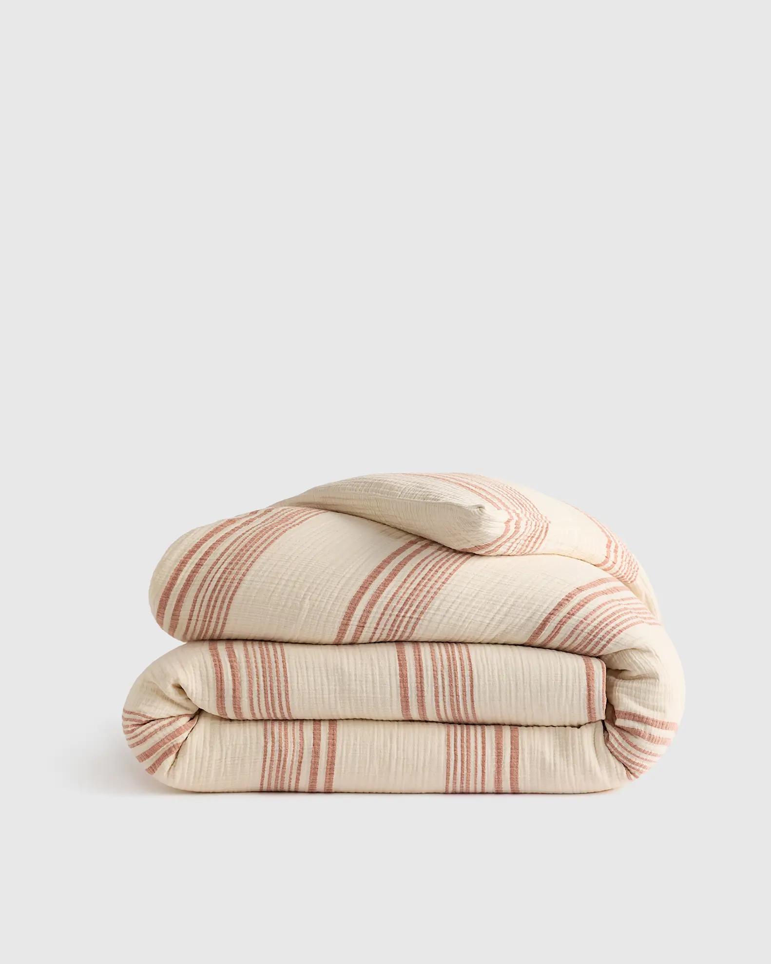 Organic Cotton Gauze Stripe Duvet Cover