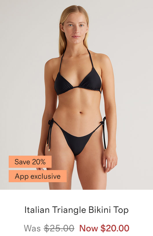 Italian Triangle Bikini Top