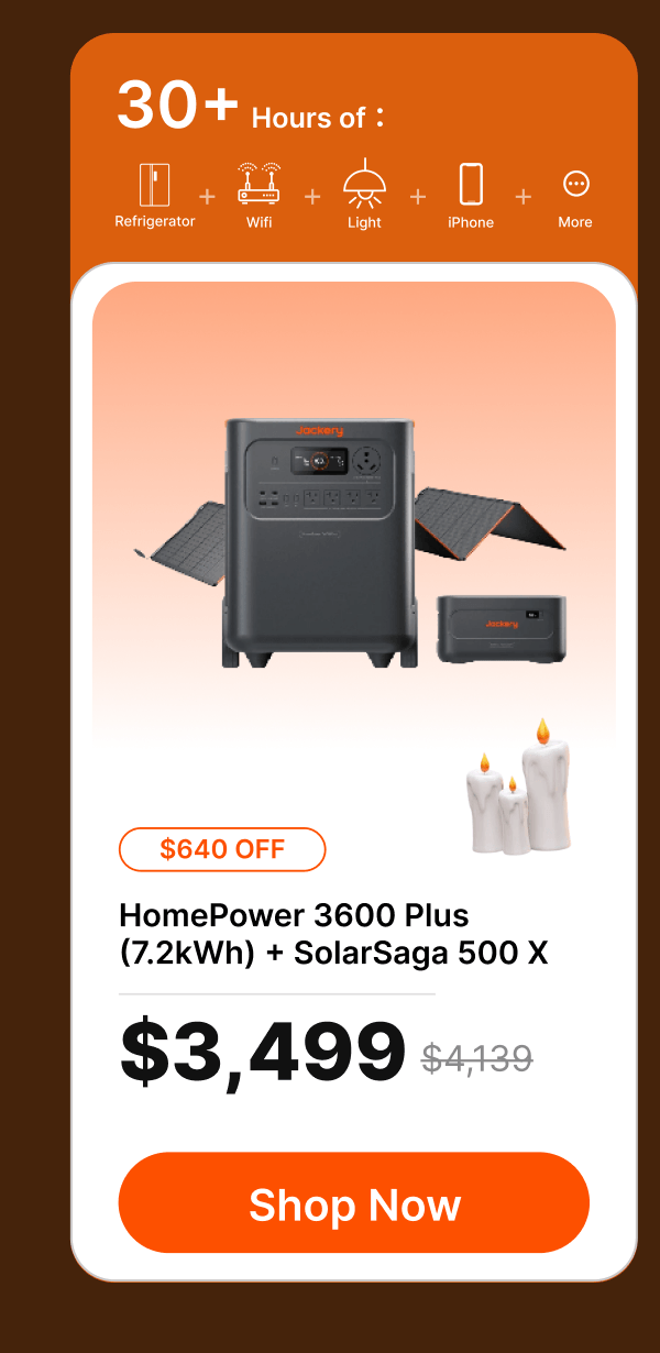 HomePower 3600 Plus(7.2kWh) + SolarSaga 500 X