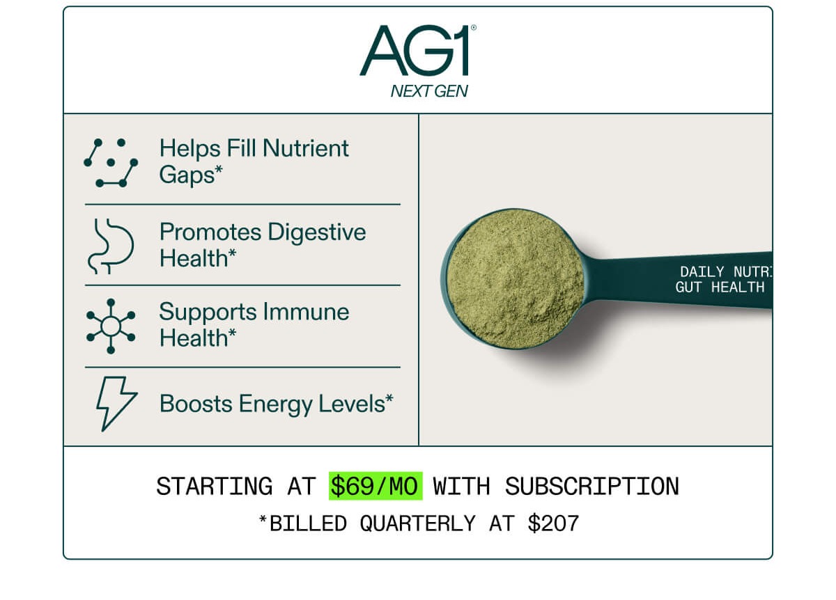 Shop AG1 Next Gen