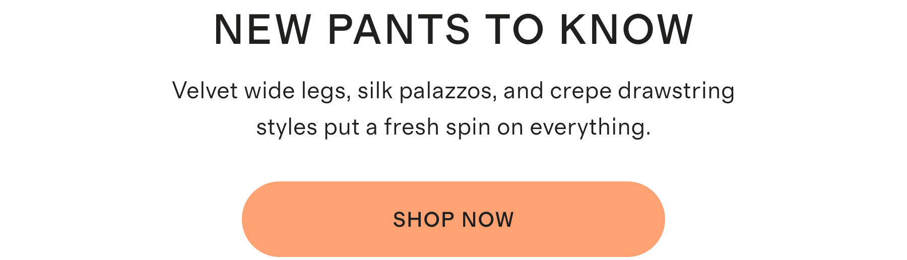 NEW PANTS TO KNOW