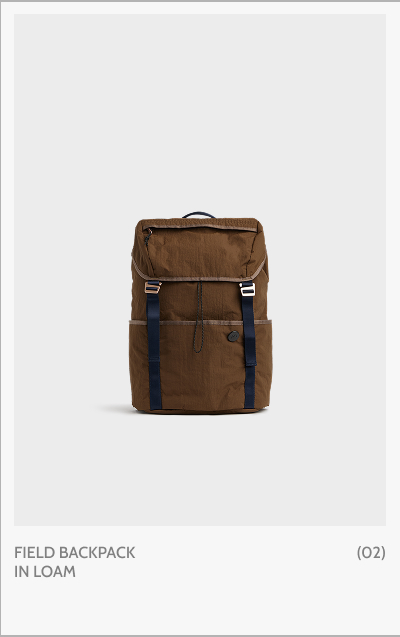 Fiel Backpack in Loam. (02)