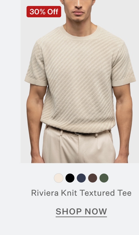 Riviera Knit Textured Tee