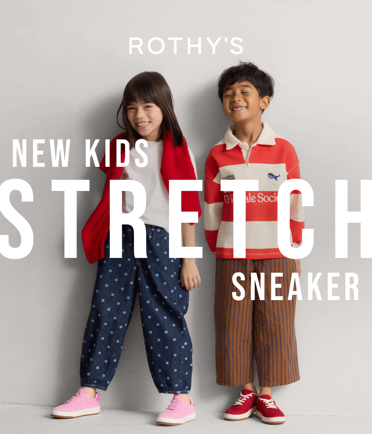 NEW Kids stretch sneaker.
