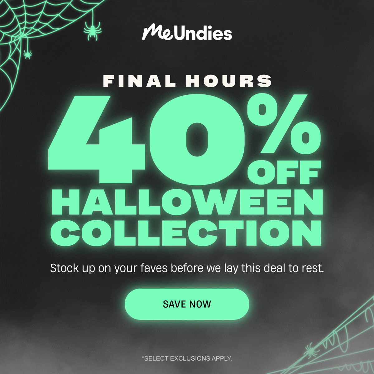 MeUndies | FINAL HOURS | 40% Off Halloween | Save Now