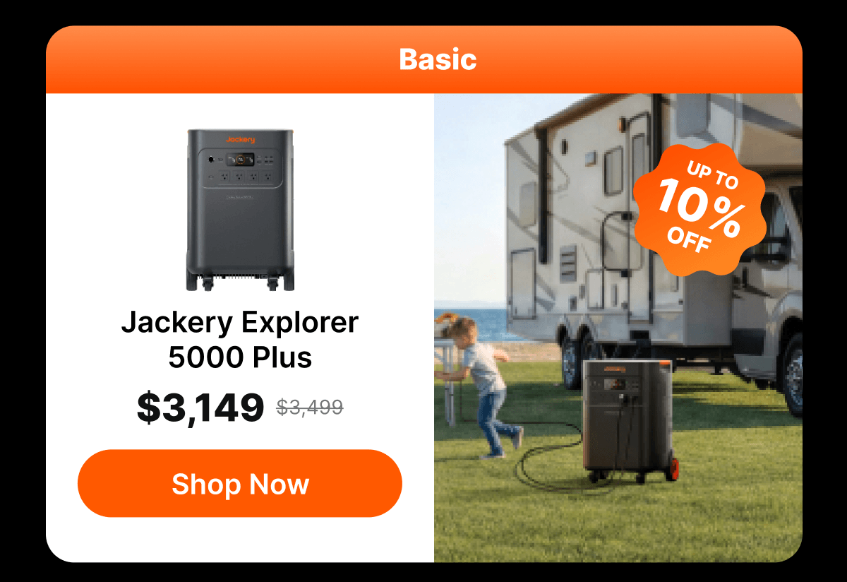 Jackery Explorer5000 Plus $3.149 $3-499