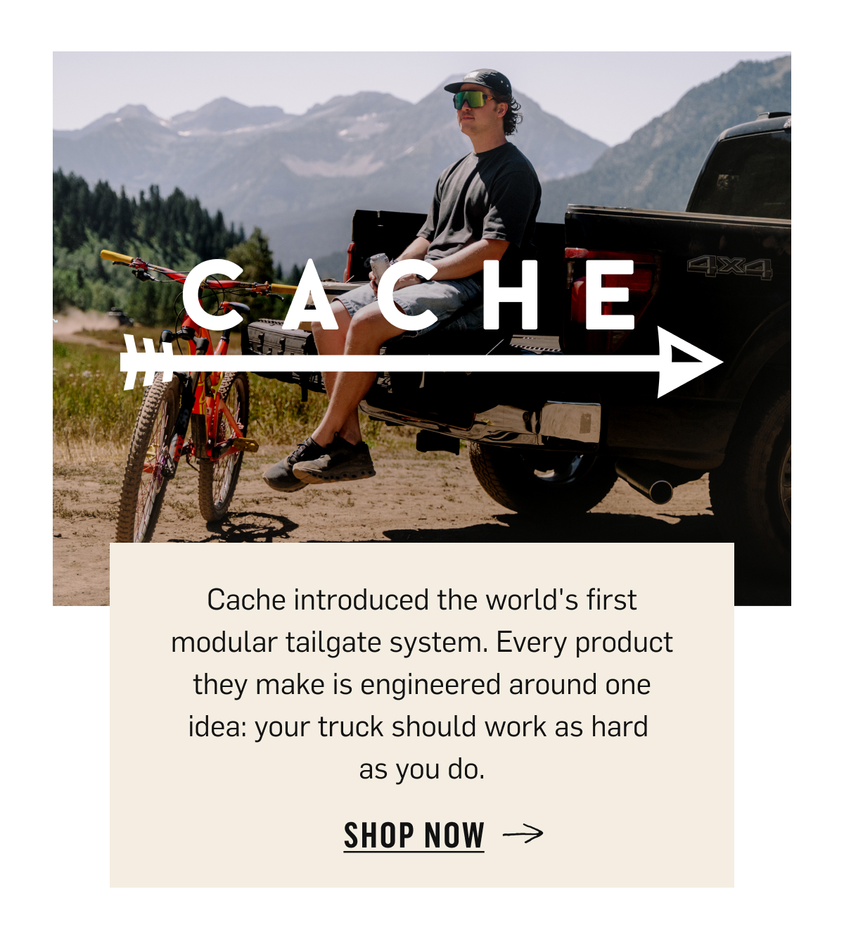 Cache: the world's first modular tailgate system, your truck should work as hard as you do. Shop Now!